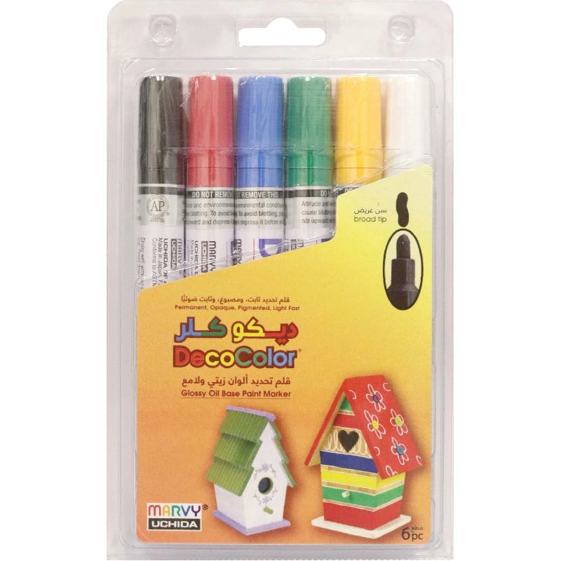 Marvy Uchida DecoColor - Assorted Color Round Tip