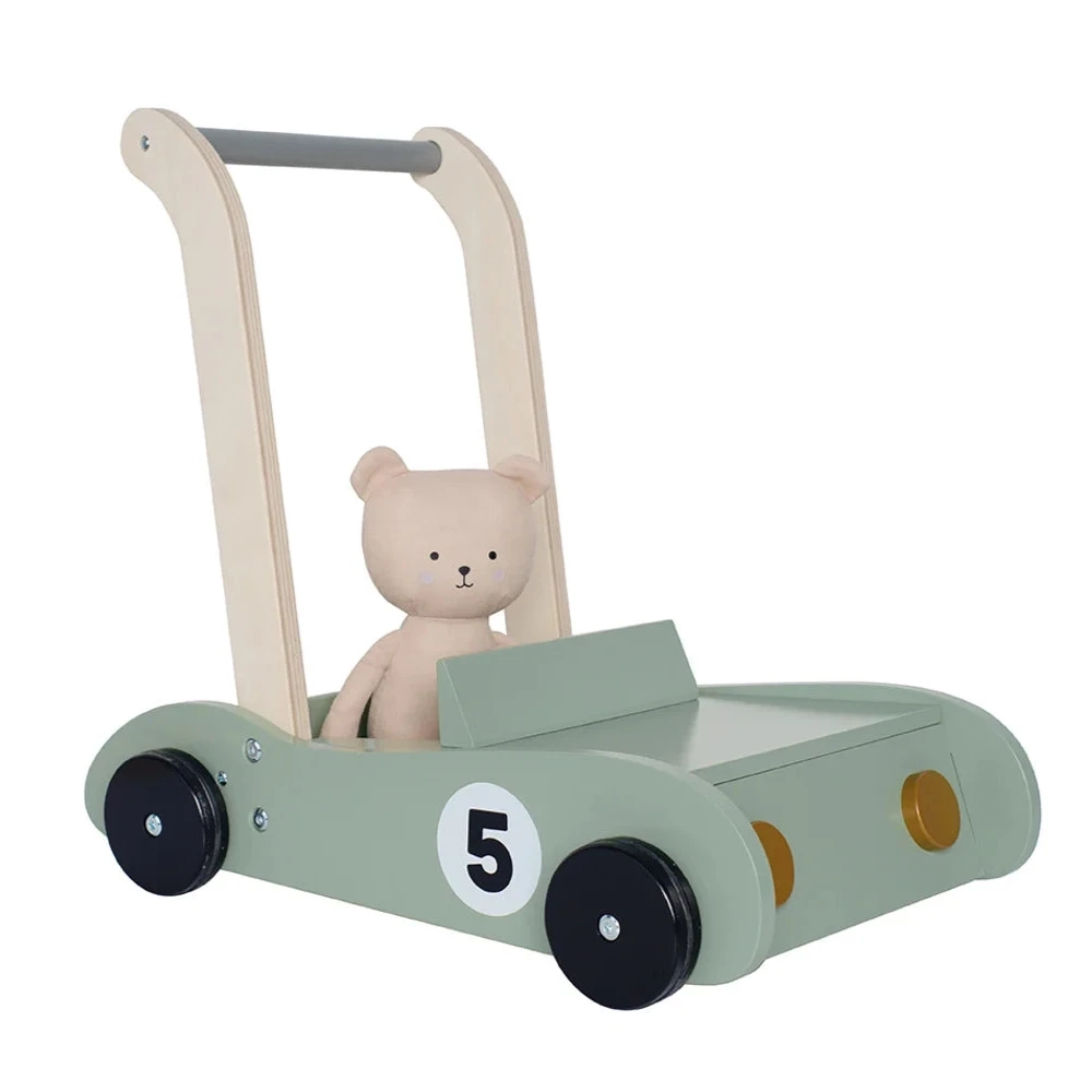 JaBaDaBaDo Baby Walker - Bunny Adjustable brakes