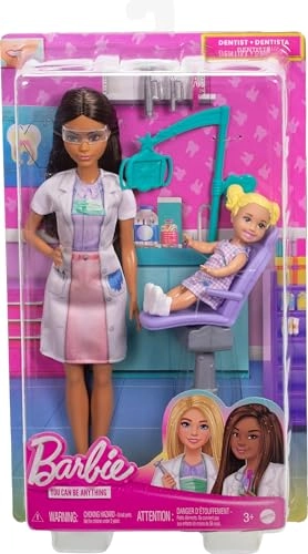 Barbie Dentist - Brunette Blue Dress Ages 3+