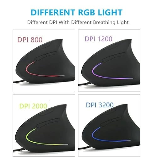 Ergonomic Vertical Mouse - Wired