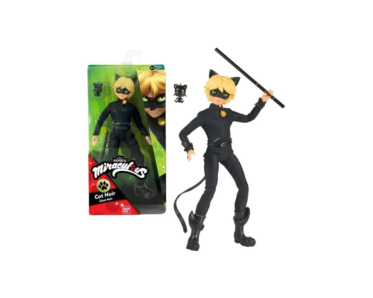 Bandai Cat Noir Fashion Doll - 26cm Articulated Kwami