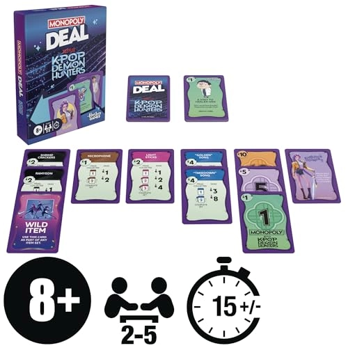 Monopoly Deal: Kpop Demon Hunters - Card Game