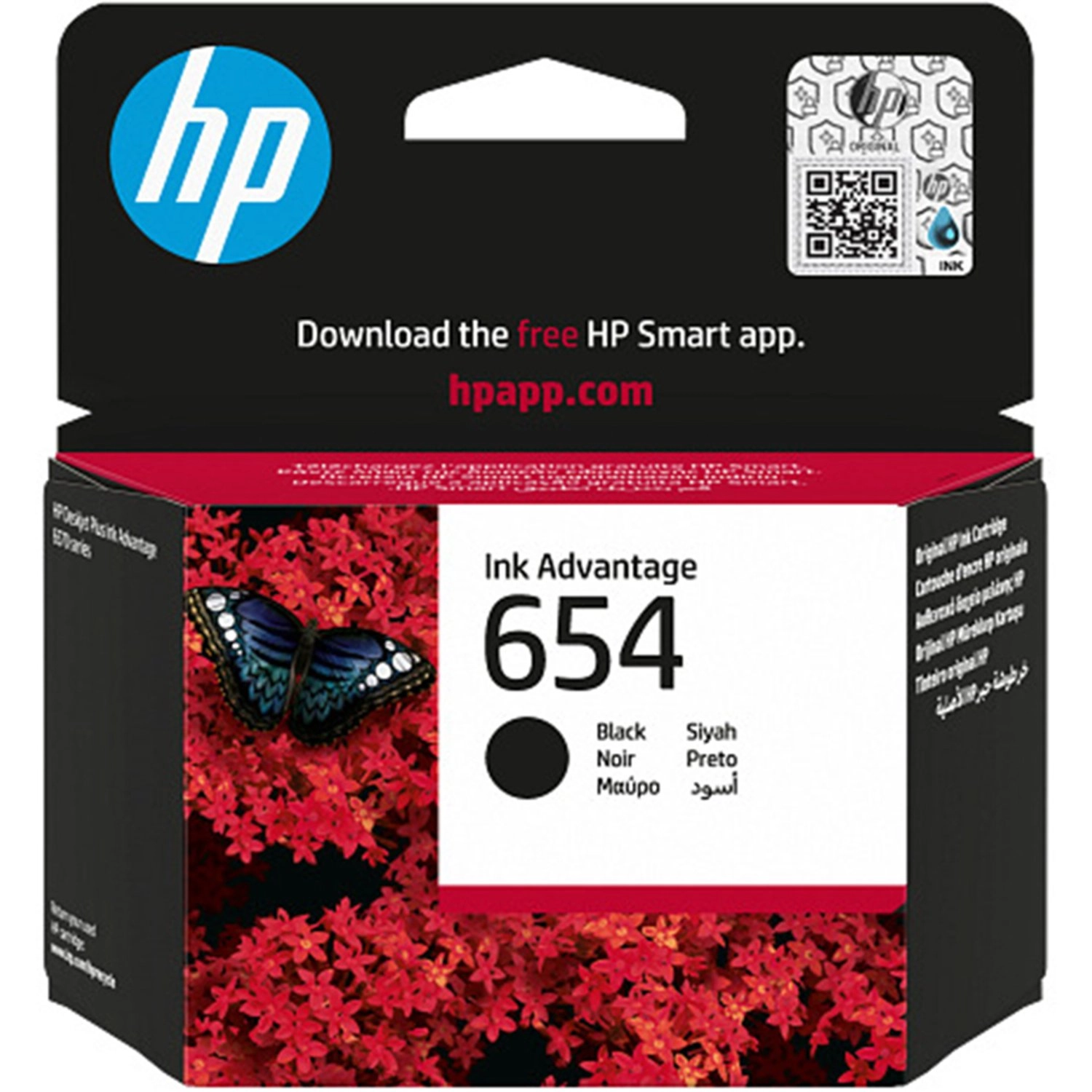 HP 654 - Standard Yield Black