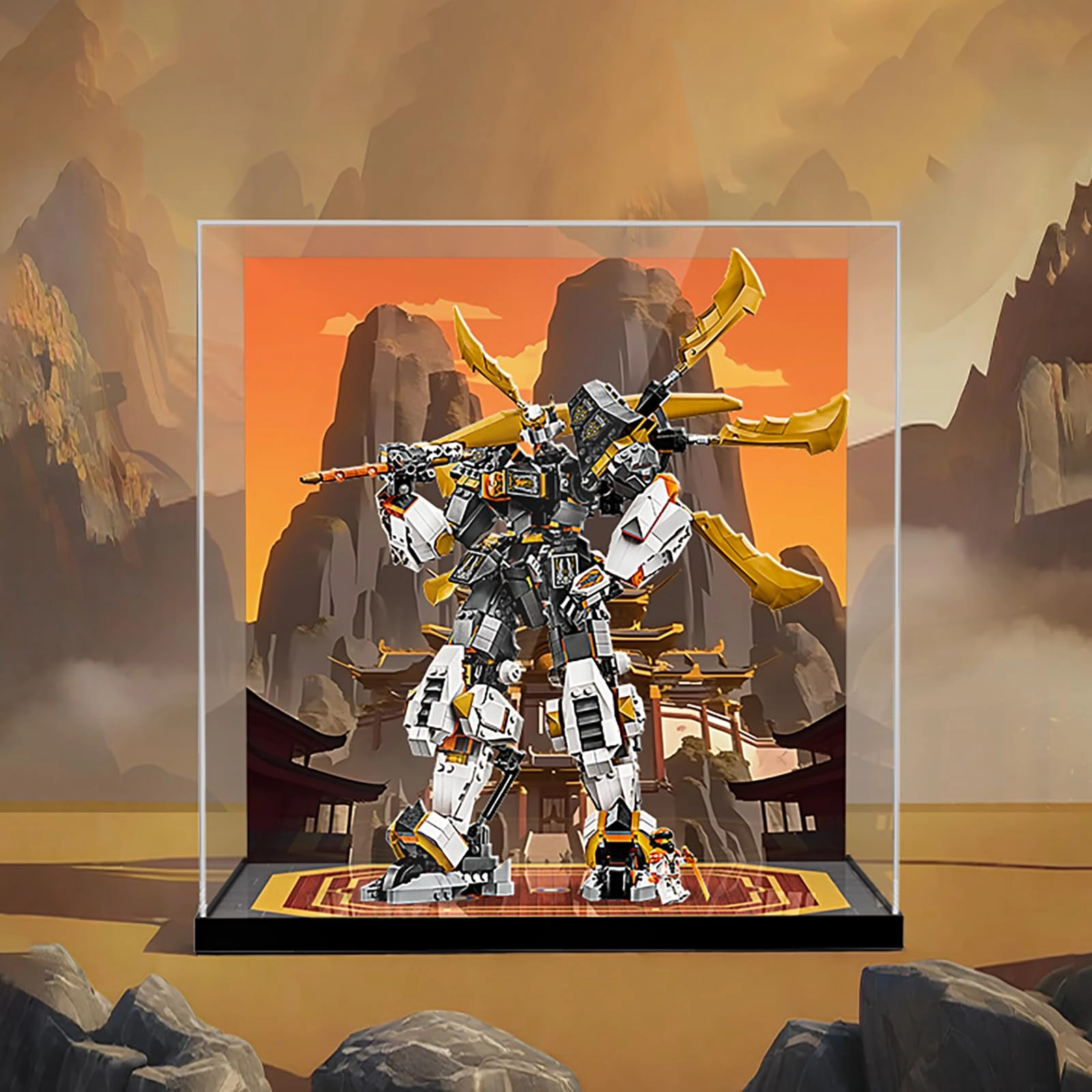 Generic Acrylic Display Case - 45x30x45cm Compatible with Lego 71821