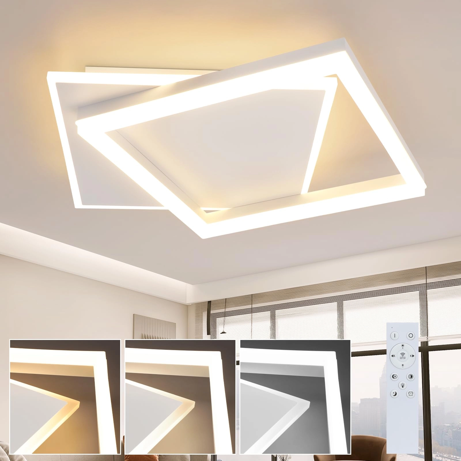 ZMH Ceiling Lamp - 3000K-6500K Dimmable