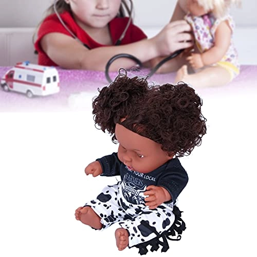 Reborn Baby Doll - 25cm Vinyl Black