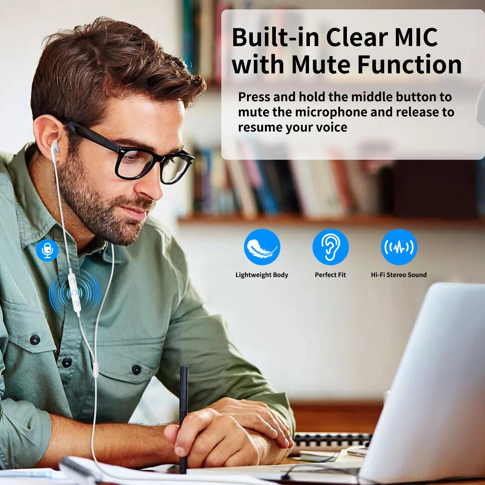 USB Earbuds - Wired Earbud