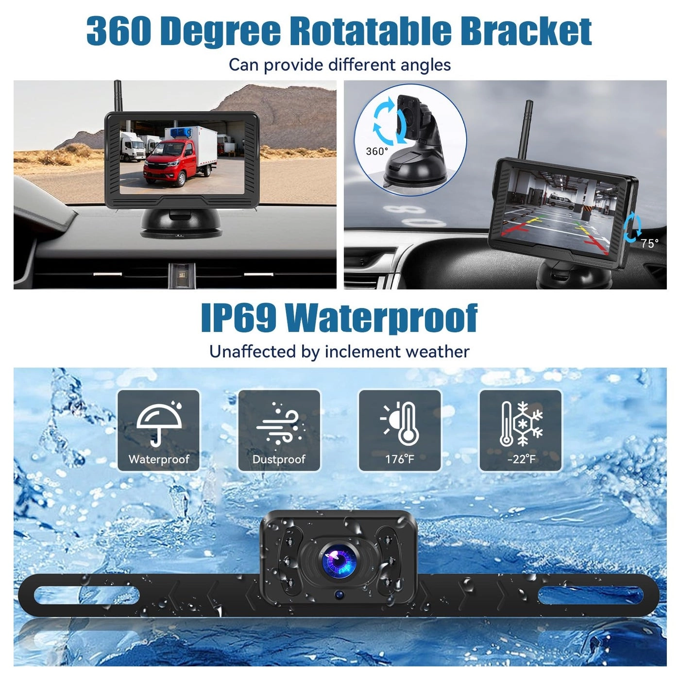 Wireless Reversing Camera Set - Night Vision Wireless