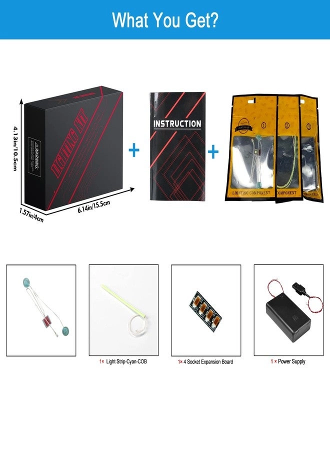 LED Light Kit - Compatible with Lego Captain Rex Helmet Set 75349 DIY Lighting 2023 Series