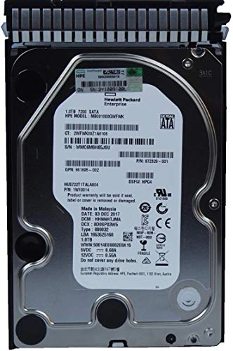 HPE 3.5" 7200rpm SATA 6Gb/s (862128-001,861691-B21,872329-001,861695-002,1W10014) - 1TB
