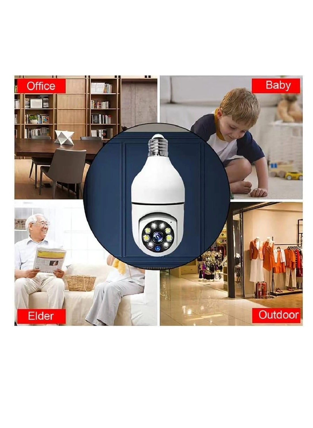 Light Bulb Camera 1080P