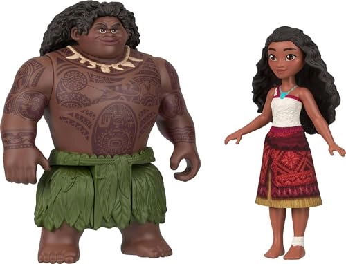 Moana Small Doll - 3.5 inches + Maui Small Doll - Magical Hook