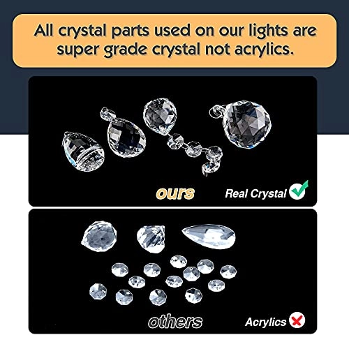 5-Lights Crystal Chandelier - Dimmable