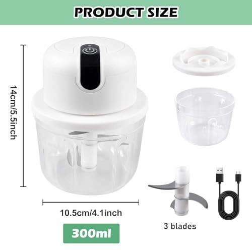 Electric Kitchen Chopper - 300 ml USB
