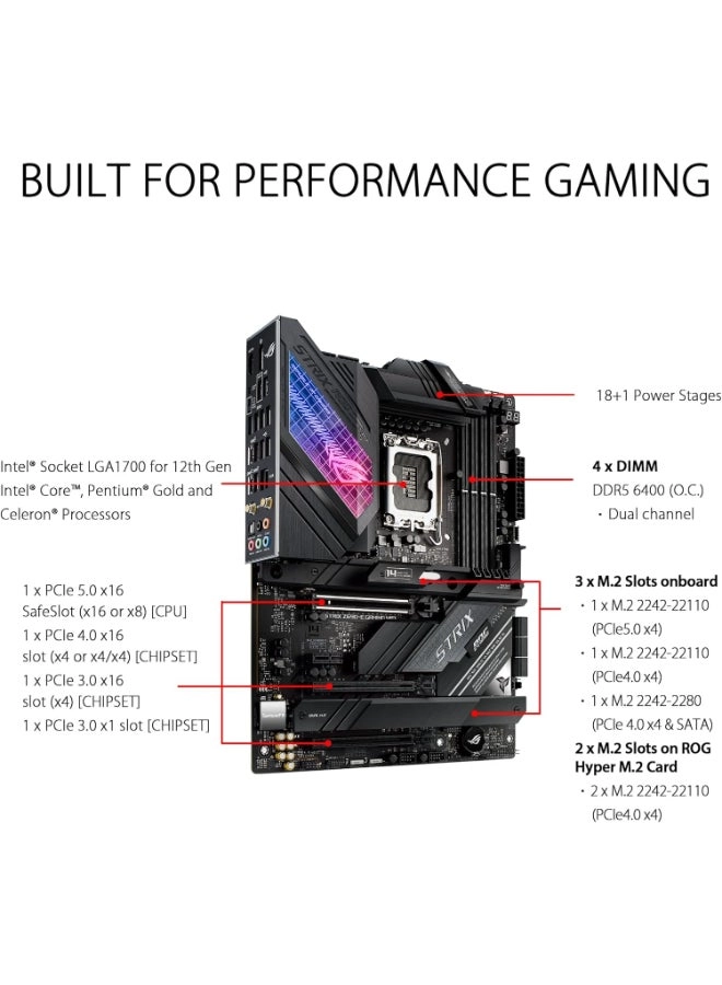 ROG STRIX Z790-E - LGA 1700 DDR5 WiFi 6E