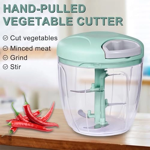 Manual Food Chopper - 900 ml 5 Blades