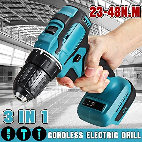 3 in 1 Electric Hammer Drill - Cordless 25+3 N.m 10mm