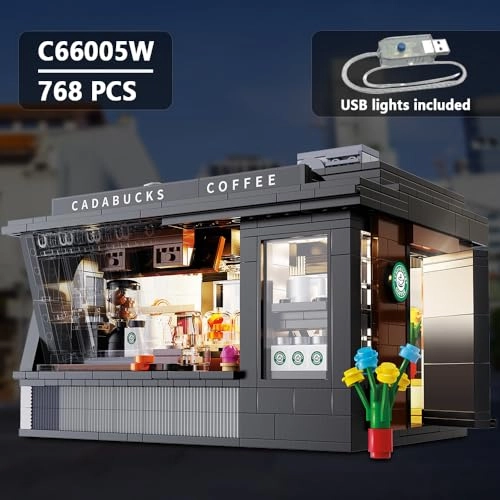 Japanese Coffee House (C66005W) - With Lights MOC Construction