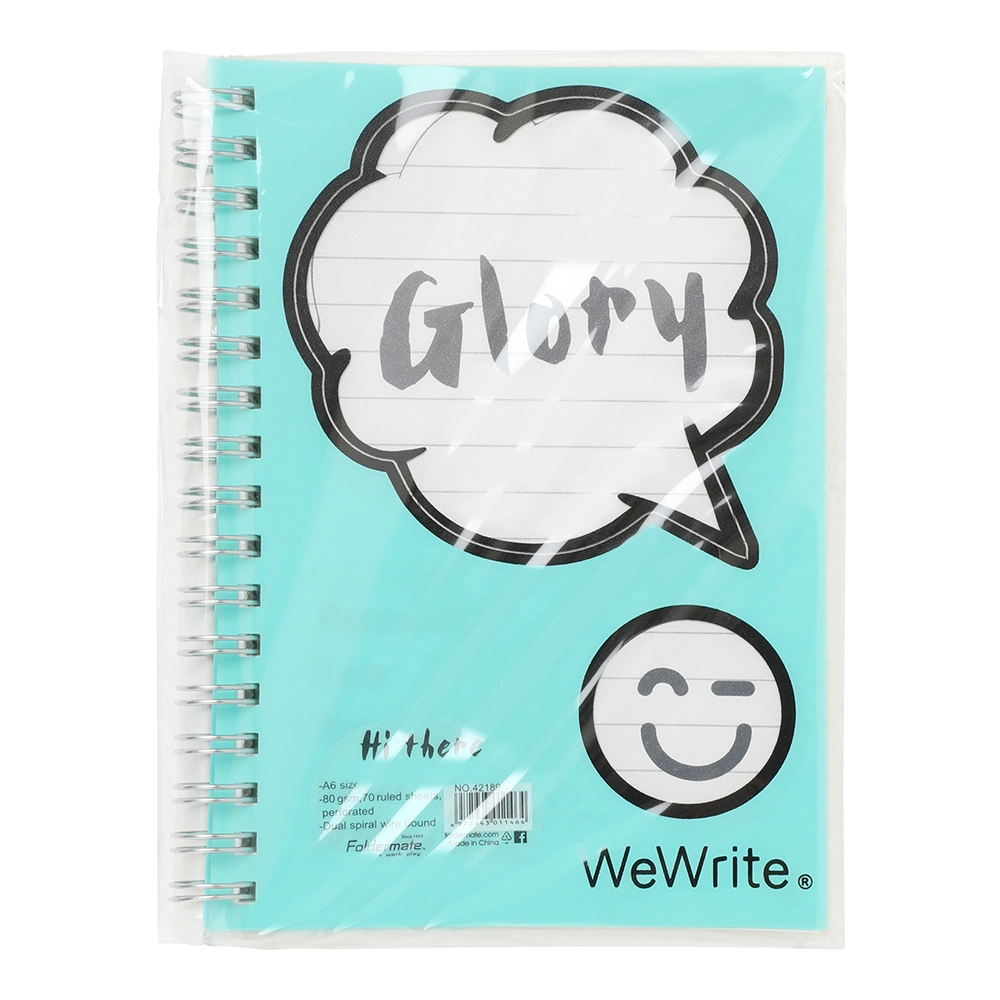 Foldermate Glory WeWrite A6 Spiral - Lined 70 Sheets