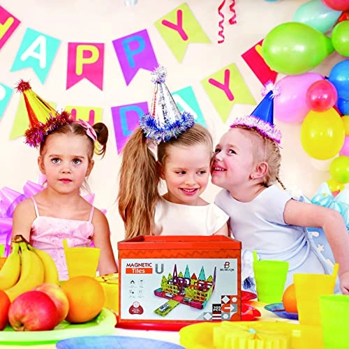 Magnetic Tiles Building Blocks - 3 months and up 105 pieces