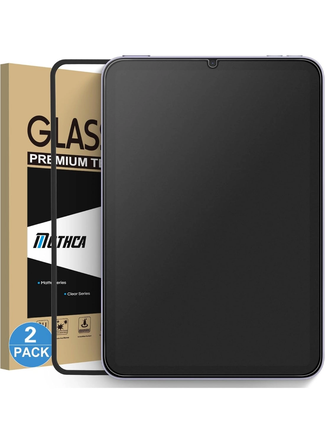 Mothca Matte Glass Screen Protector for iPad mini 6 - 8.3-Inch Pack