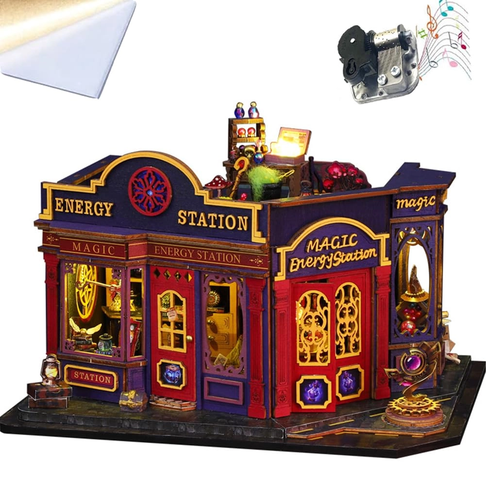 Miniature Wooden Dollhouse Furniture Kit - Creative Room 1:24