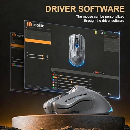 Tri-Mode Wireless Gaming Mouse - 2.4G/Bluetooth/USB-C