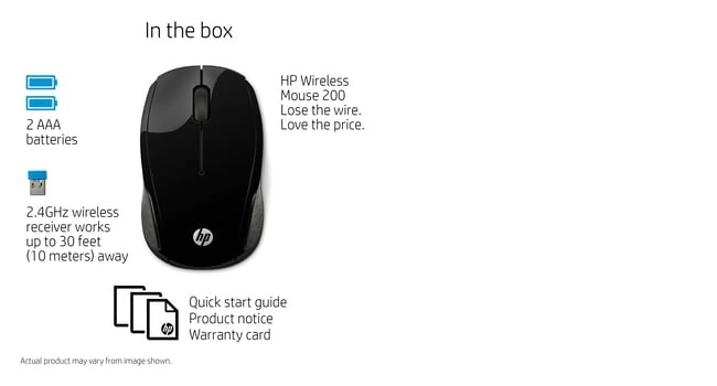 X6W31AA 200 Mouse - Wireless