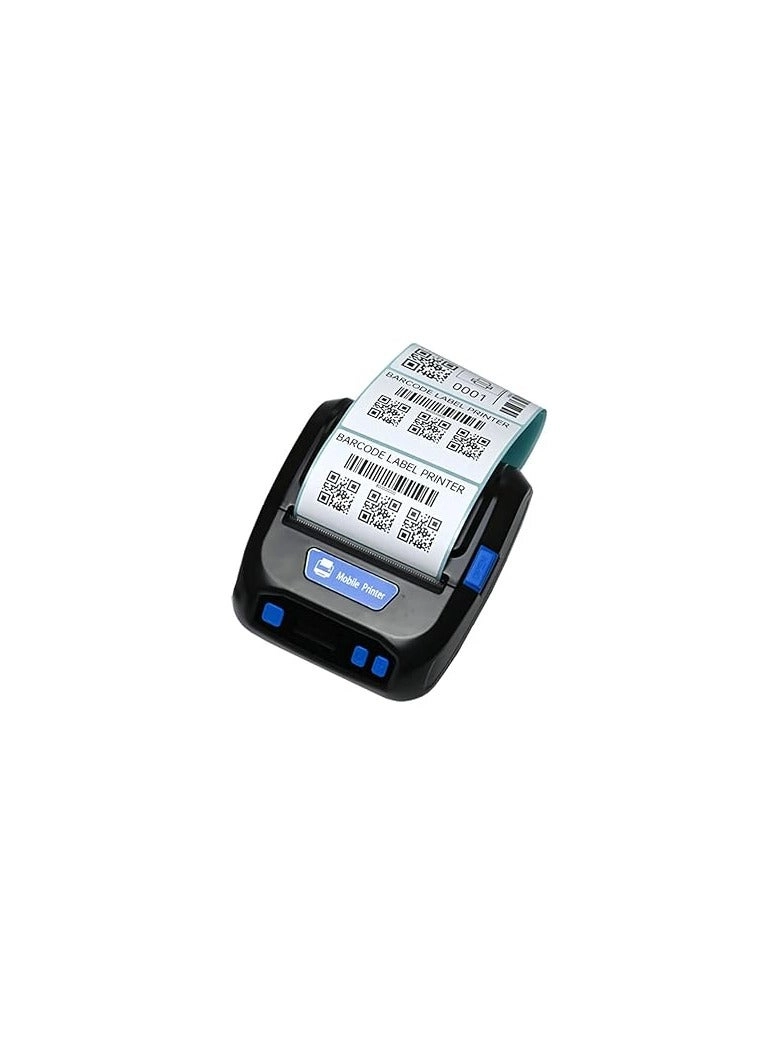 3 inch Portable Label + Receipt Thermal Printer - 2600mAH Bluetooth