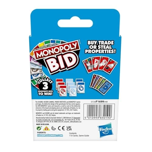 Monopoly: BID - Card Game