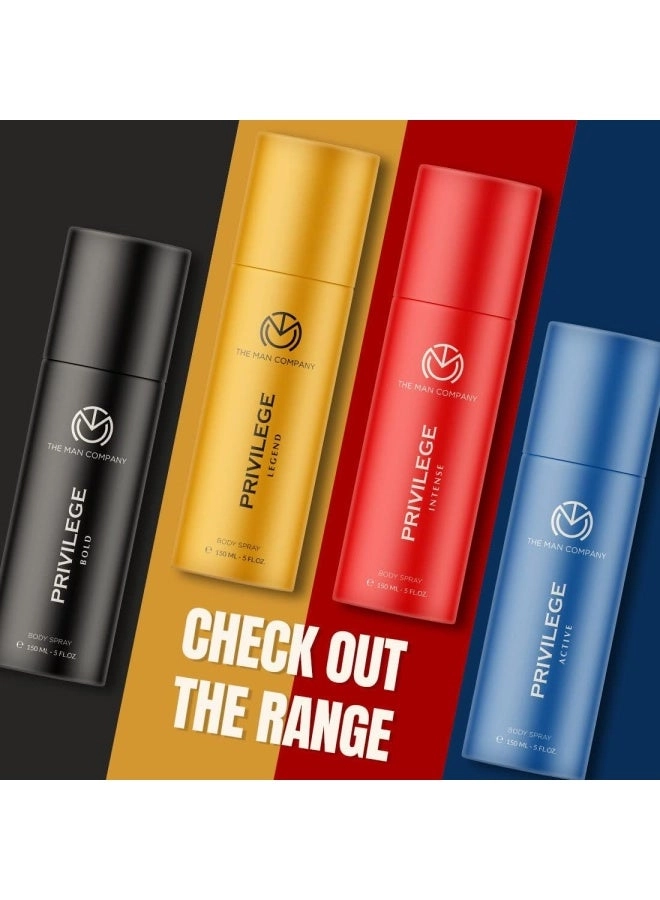 Privilege Deodorants - Active Legend Intense Bold Premium Pack