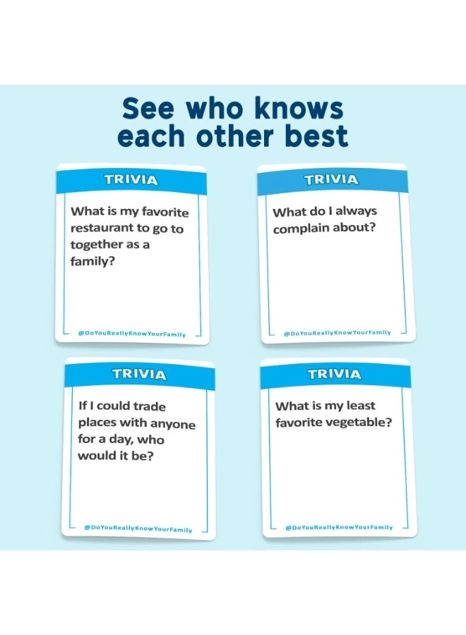 Do You Really Know Your Family? Conversation Card Game - 1 piece 3+ Years