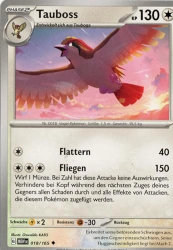 Pokemon Tauboss MEW 018-151 - German