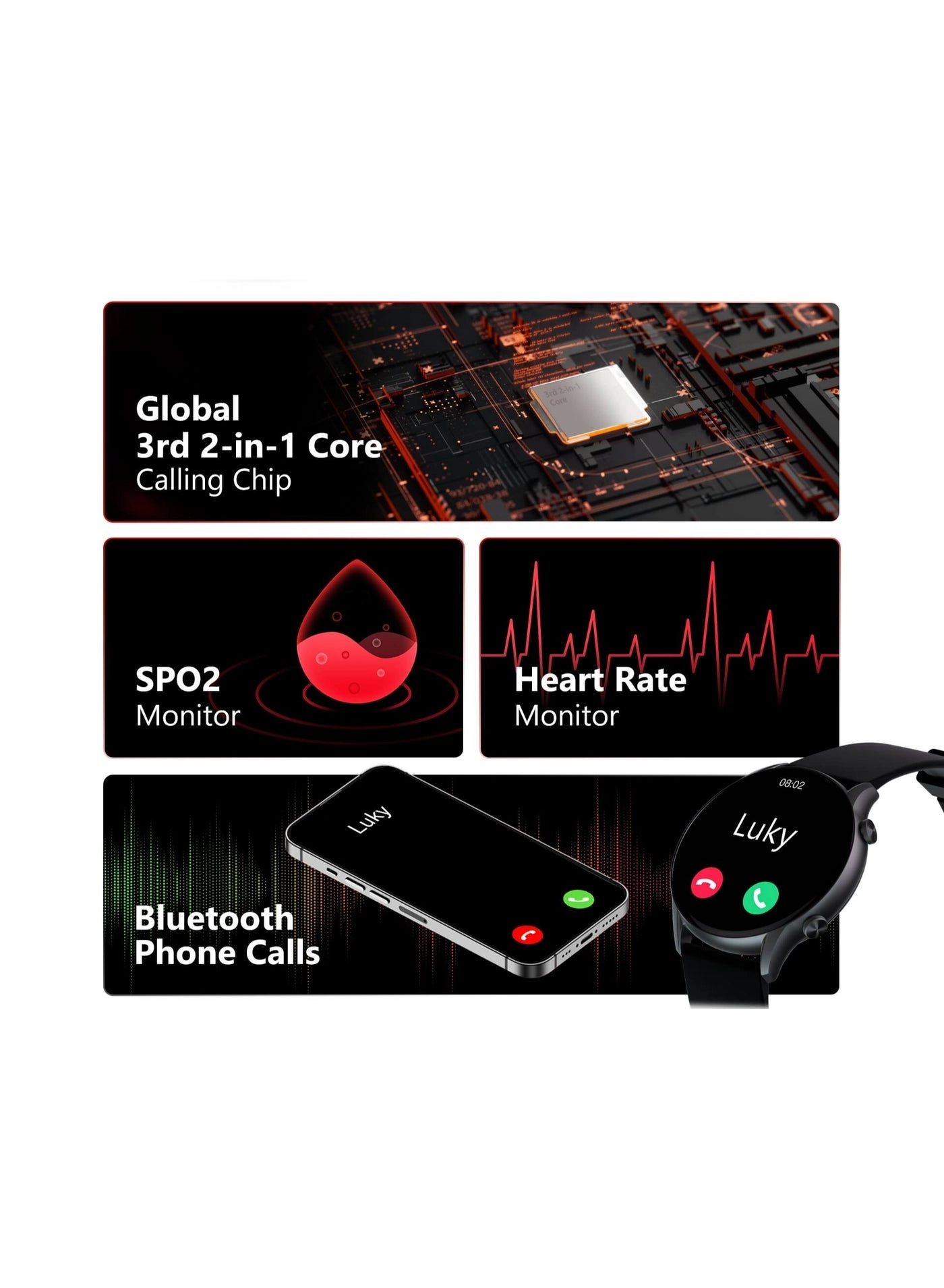 Calling Smart Watch Leather