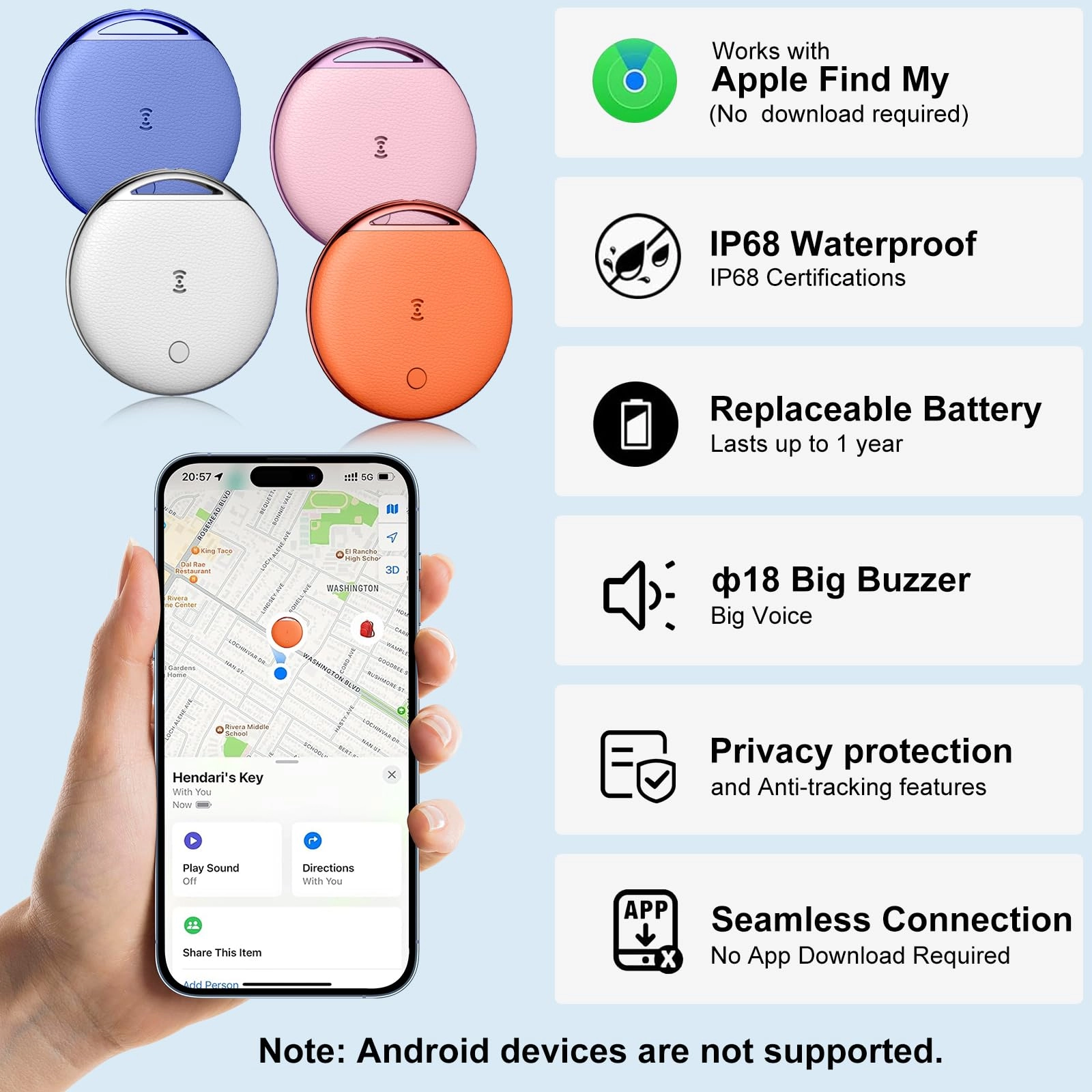 Air Tracker Tags - 4 Pack