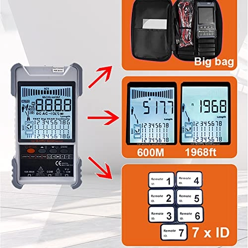 Handheld Portable 2in1 Network Cable Tester - LCD Display POE Test
