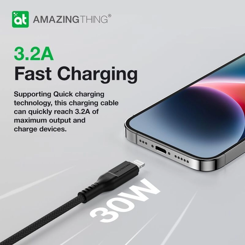 Thunder Pro USB-A to Lightning Cable 2.1m