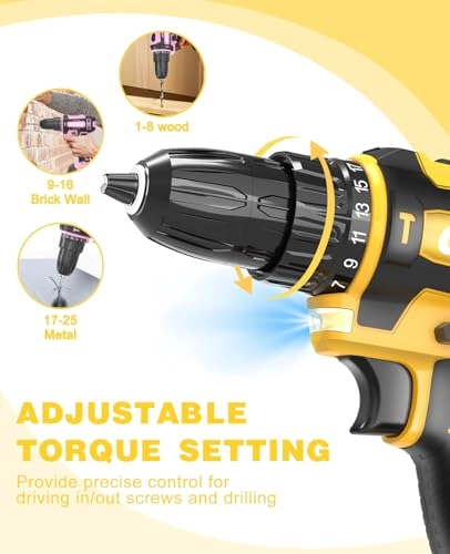 Power Drill Cordless - 2000 Milliamp Hours