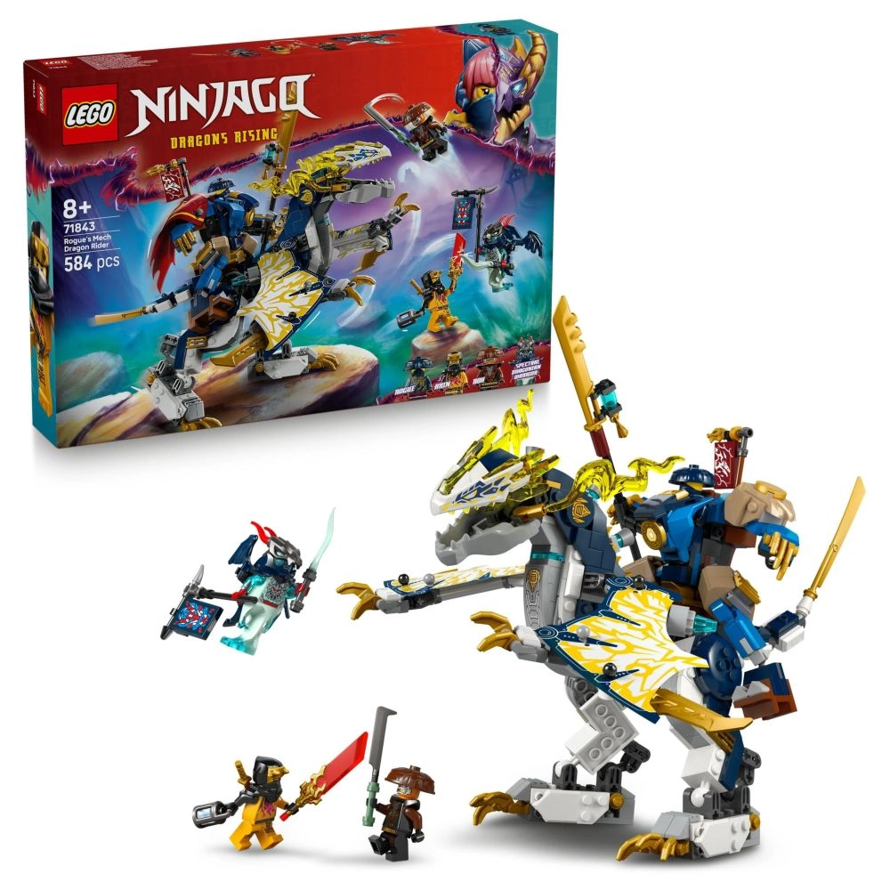 LEGO NINJAGO Rogue's Mech Dragon Rider (71843) - Dragons Rising