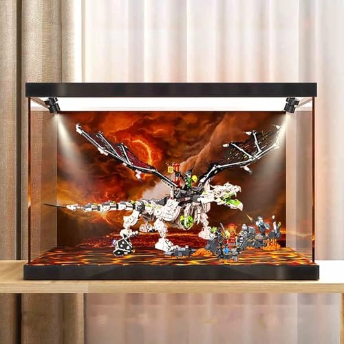 Display case - 71721 60x60x35cm LED ceiling light+background