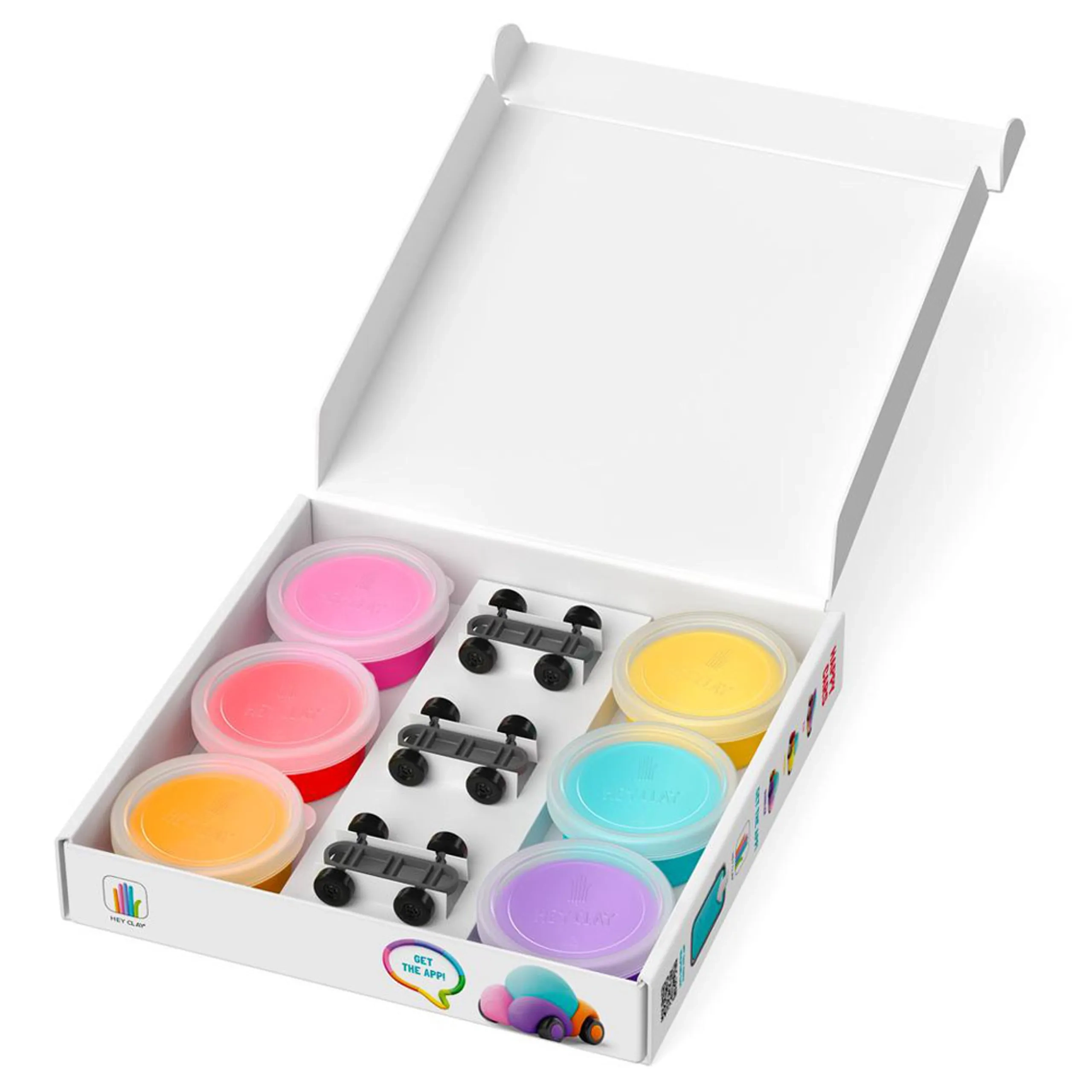 Eco Cars Air Dry Clay Kit - 3+ years 6 cans