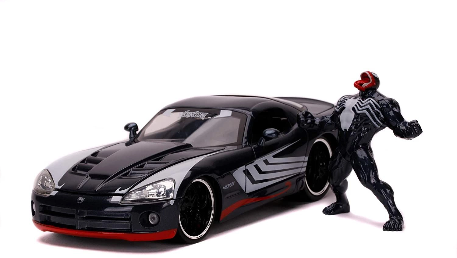 Marvel Venom 2008 Dodge Viper with Venom Figure - 1:24