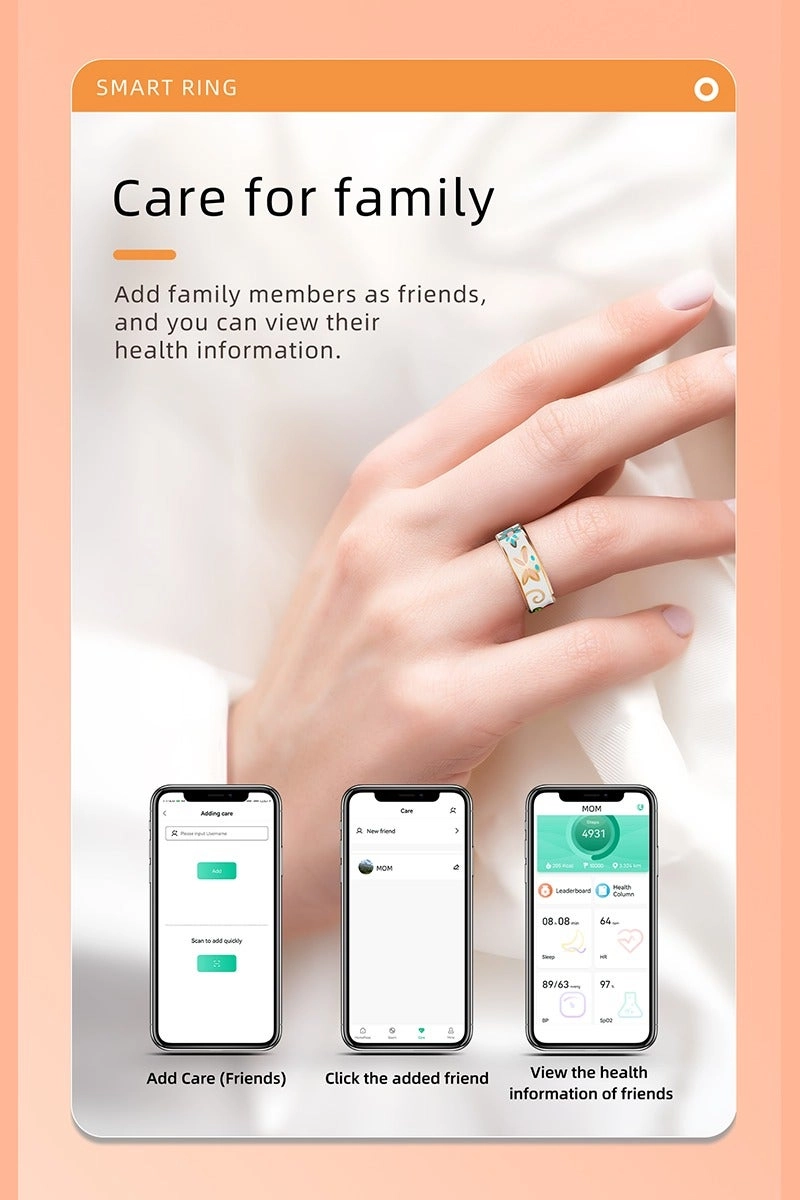 SMART RING - NFC IP68 Health Monitoring