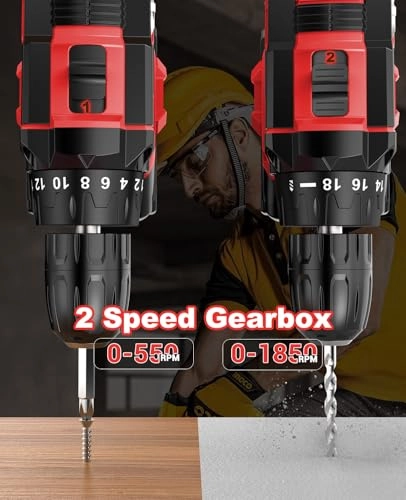 Hammer Drill - 2 x 2.0Ah