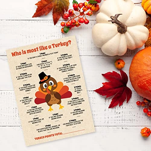 Who Is Most Like a Turkey - Adult 15 piece(s)