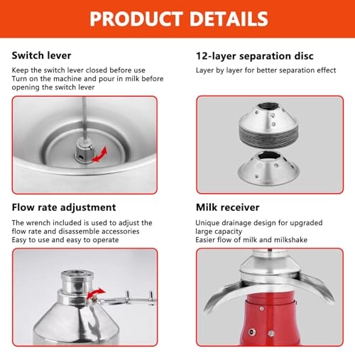 Centrifugal Milk Separator - 5L