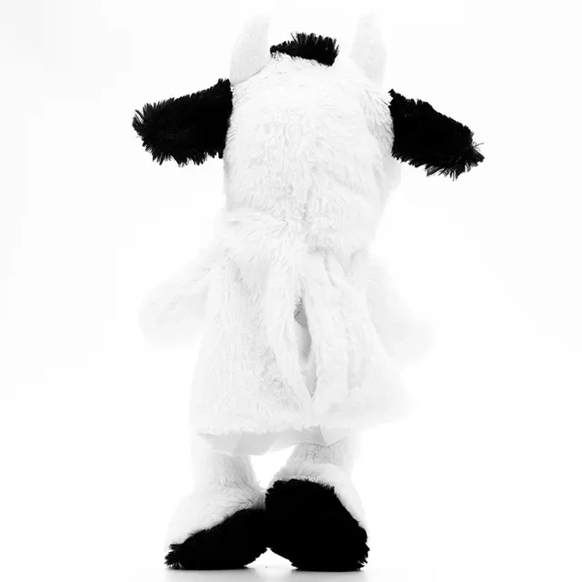 Battery Operated Puppet Cow - 14-Inch Black/White