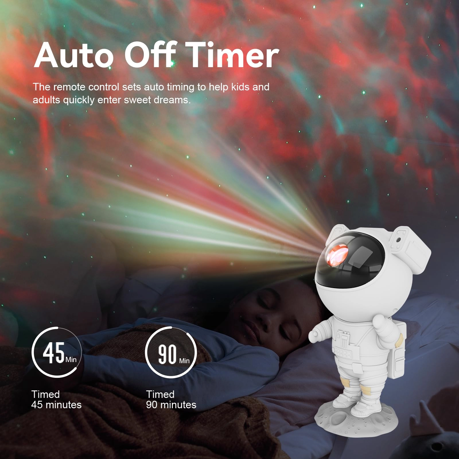 Astronaut Galaxy Projector - Corded Electric Colorful