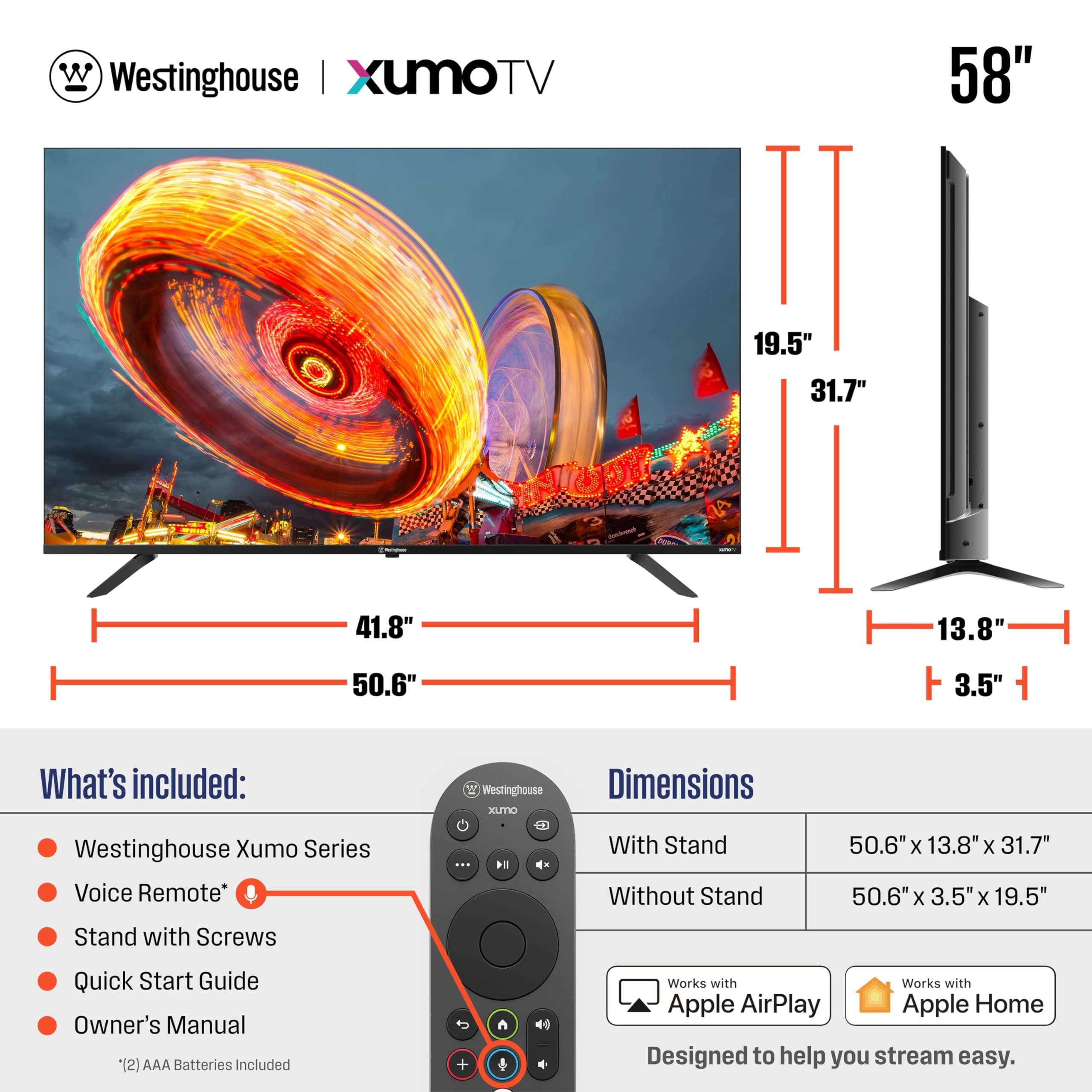 WX58UA4800 - 58-inch