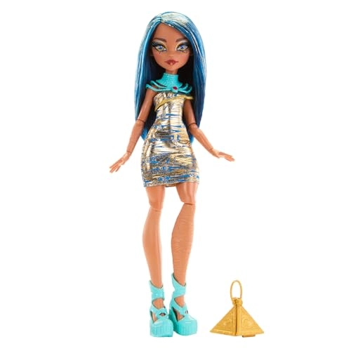 Cleo De Nile Doll - 11 points of articulation Gold Dress Ages 4+